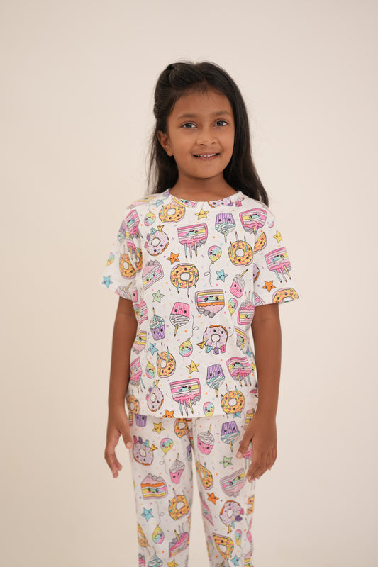 Ice cream & Donut print co-ords