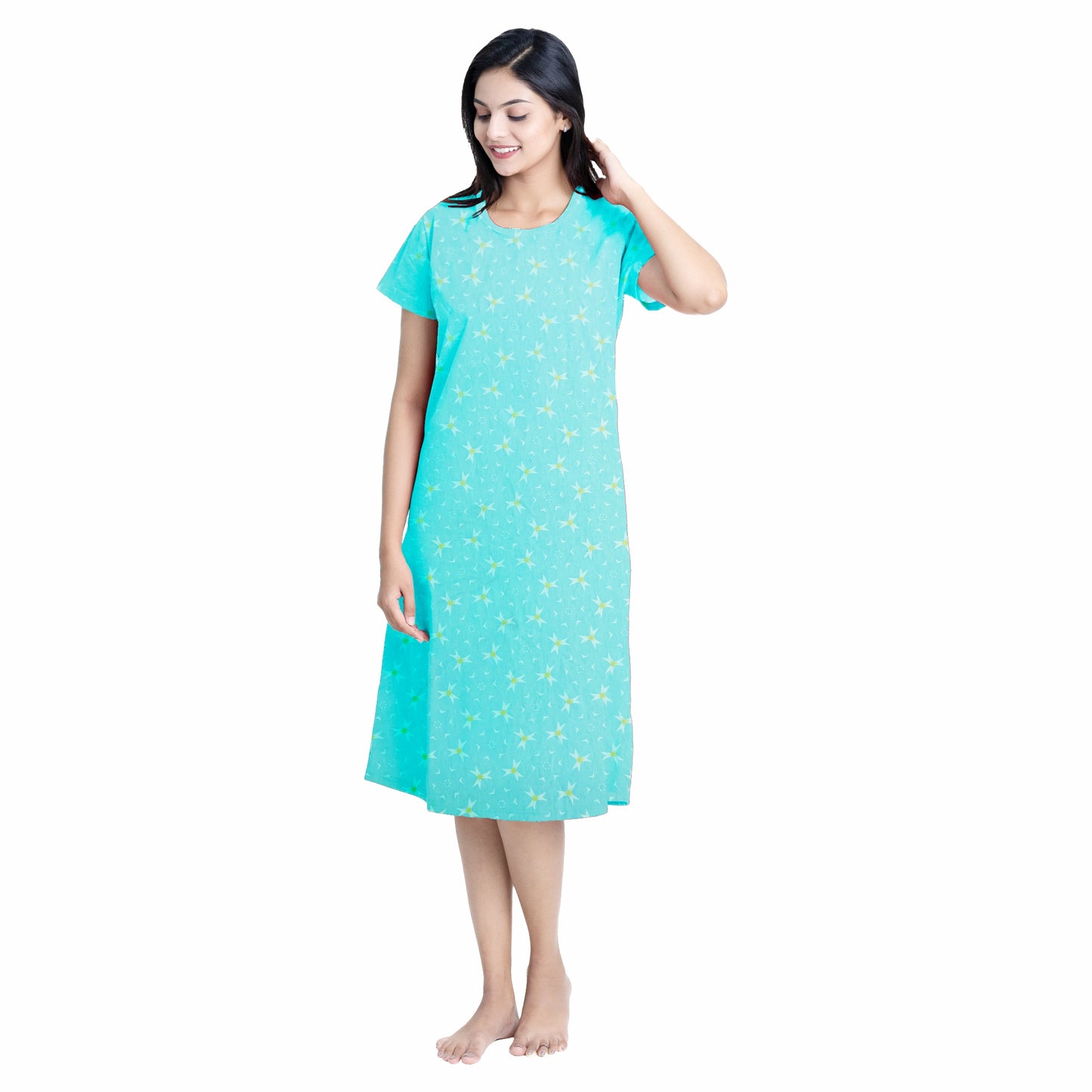 Morning Glory Sleep Dress - Sky Blue