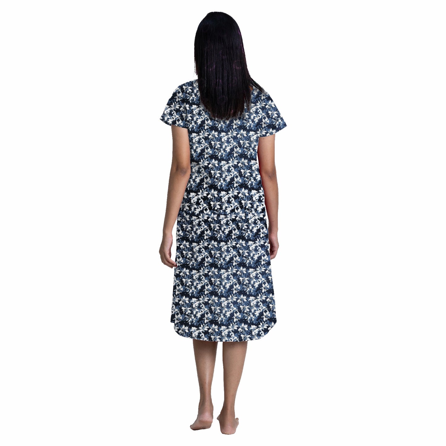 Flower Fiesta Sleep Dress - Navy