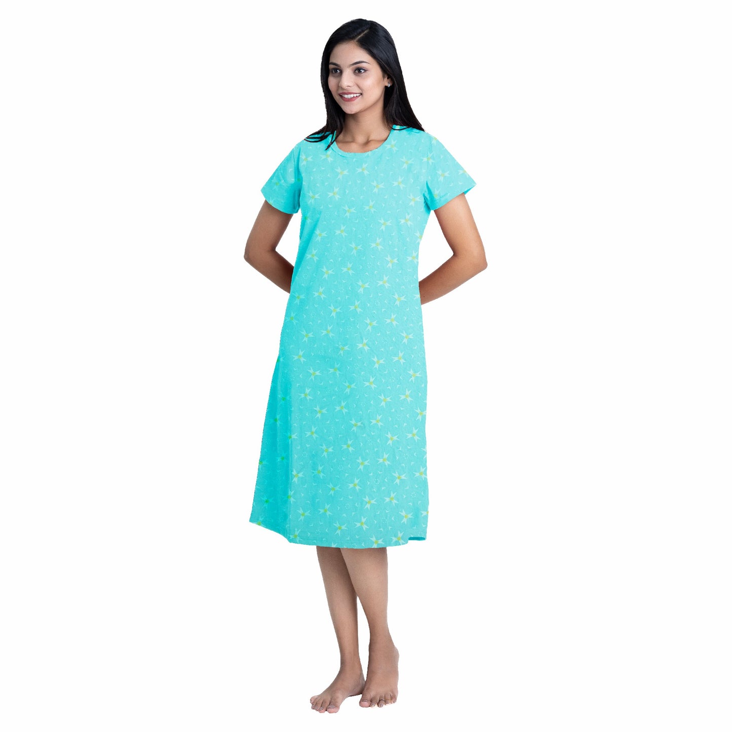 Morning Glory Sleep Dress - Sky Blue