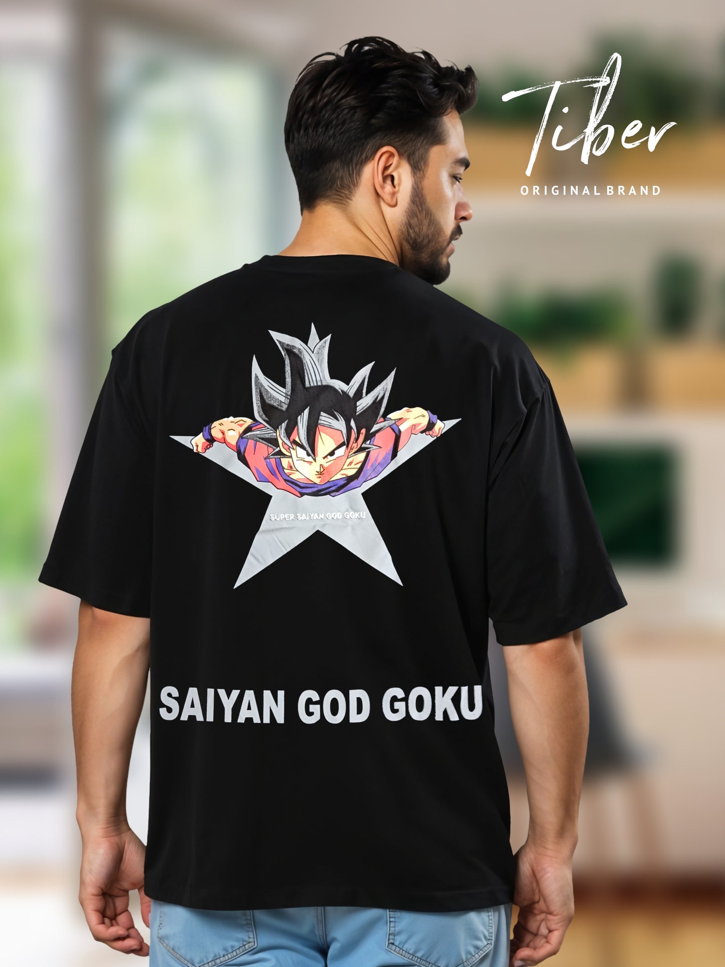 Men oversized T-shirt (Design : Fly High)