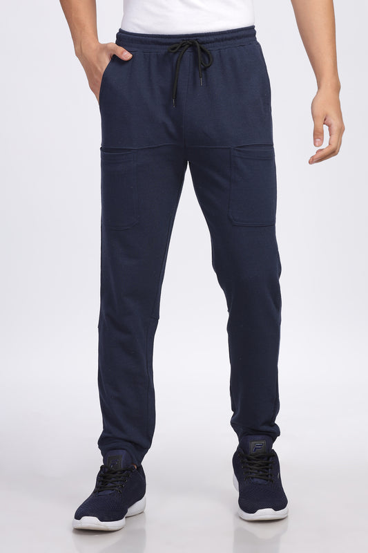 Six Pocket Navy Blue Men's Jogger Pants