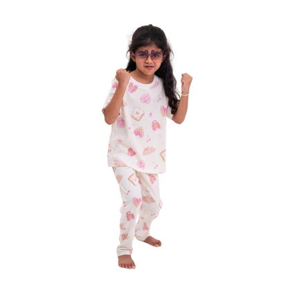 Waffle delight print co-ords (unisex)