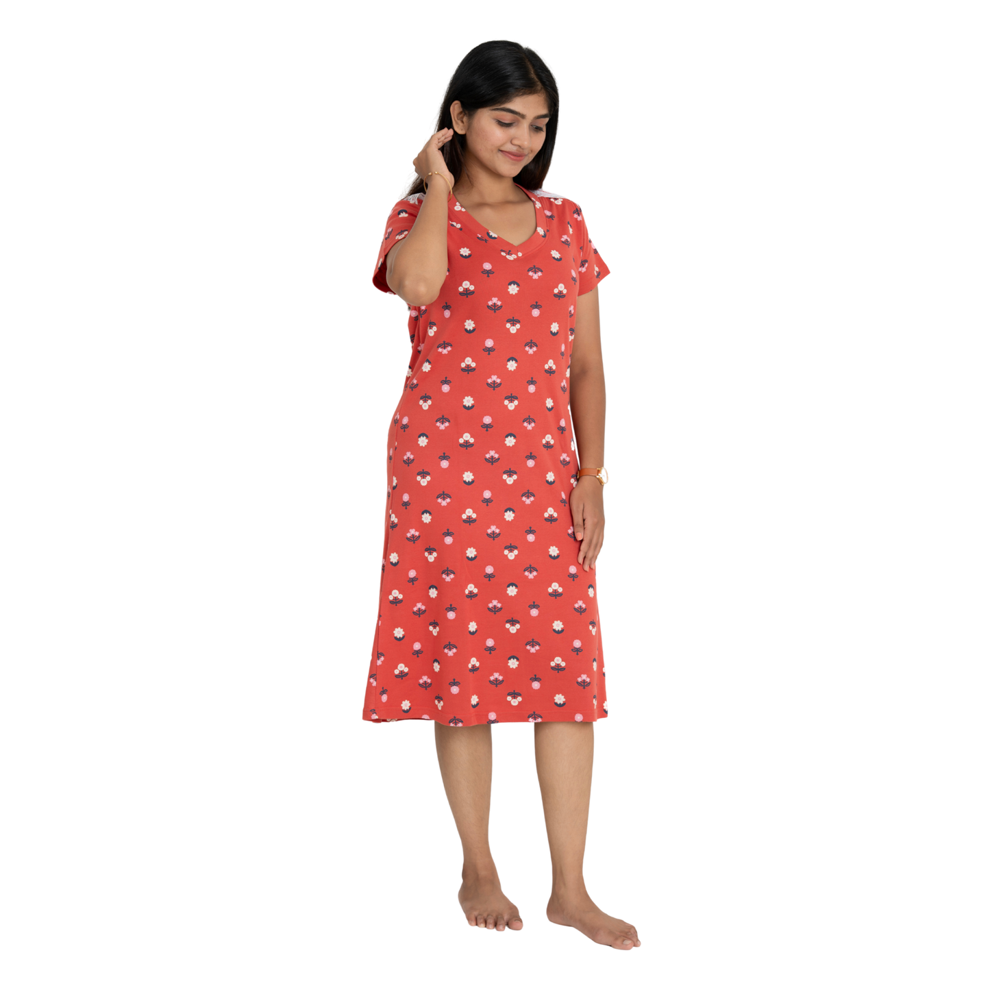 Ditsy Floral print Sleep Dress
