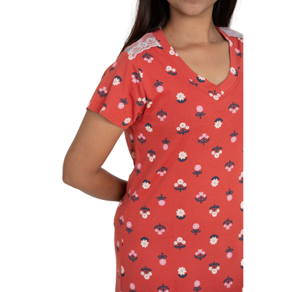Ditsy Floral print Sleep Dress