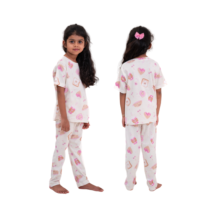 Waffle delight print co-ords (unisex)