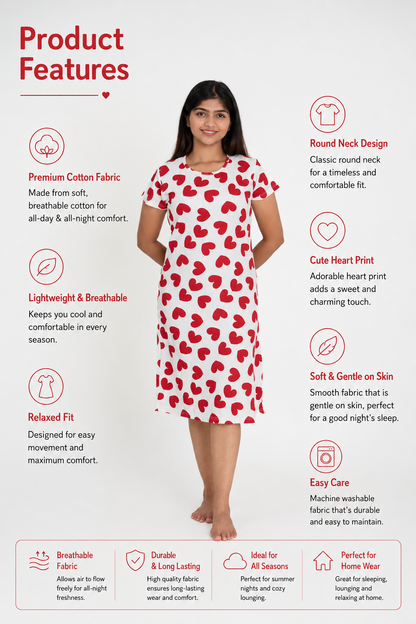 Heart charm Sleep Dress