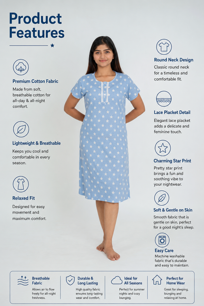Star Charm Sleep Dress