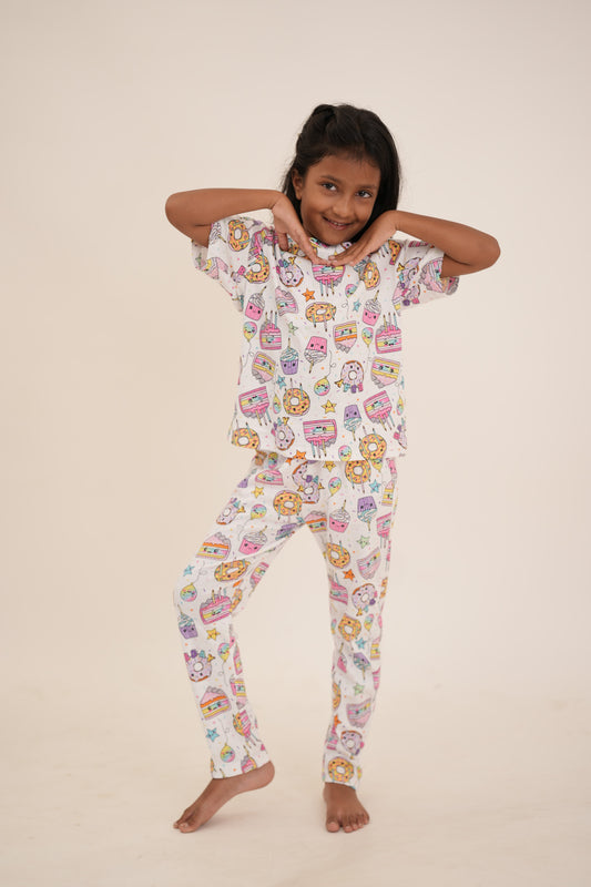 Ice cream & Donut print co-ords
