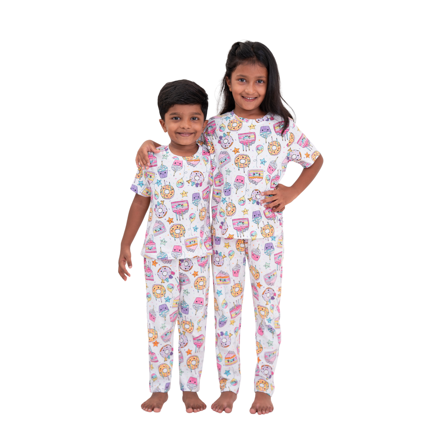 Ice cream & Donut print co-ords (unisex)