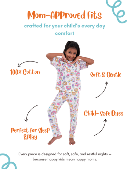 Ice cream & Donut print co-ords (unisex)