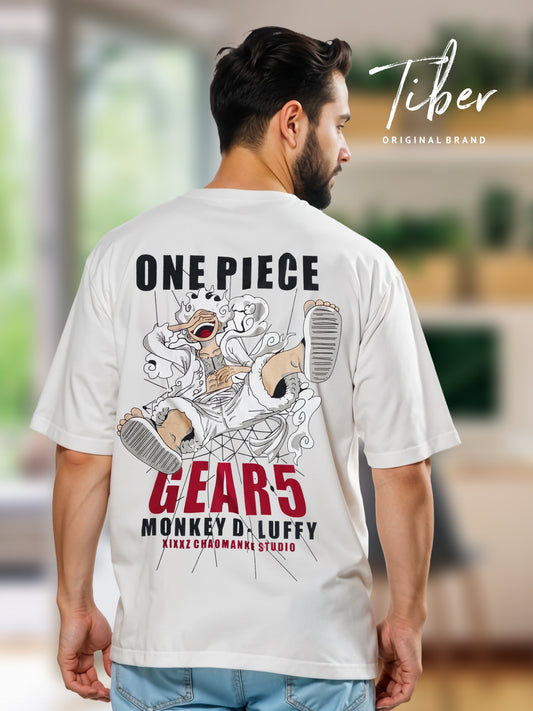 oversized T-shirt white (Design: Laughing out loud)