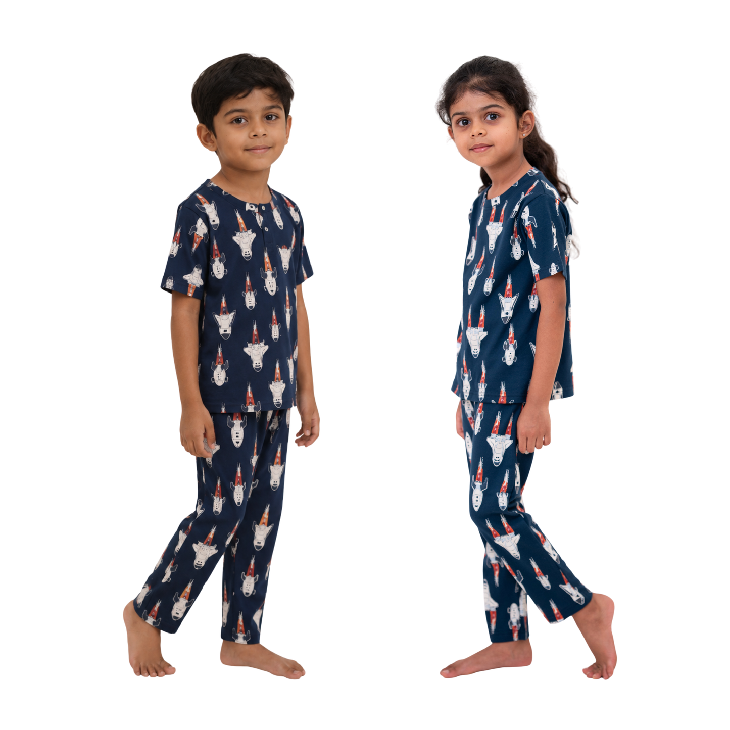 Space rocket print co-ords (unisex)