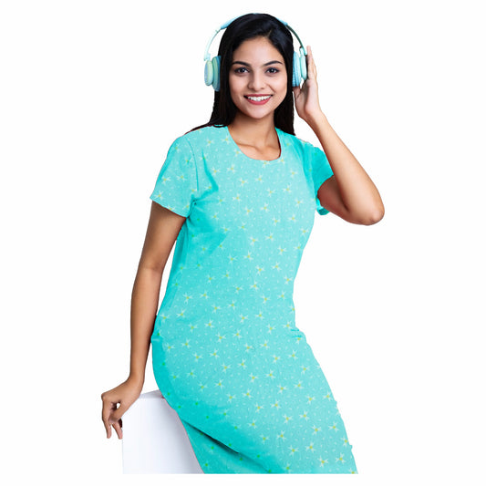 Morning Glory Sleep Dress - Sky Blue