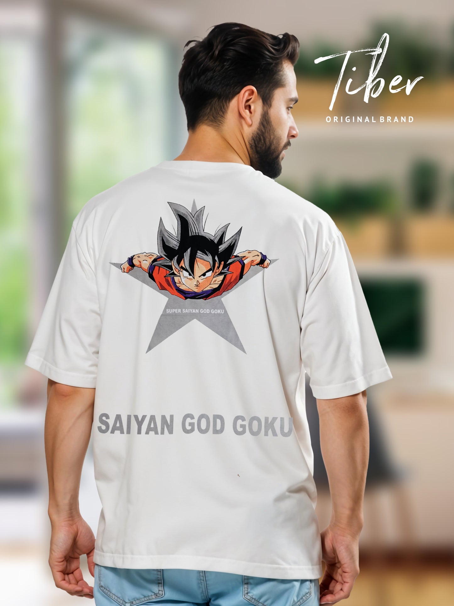 Men oversized T-shirt (Design : Fly High)