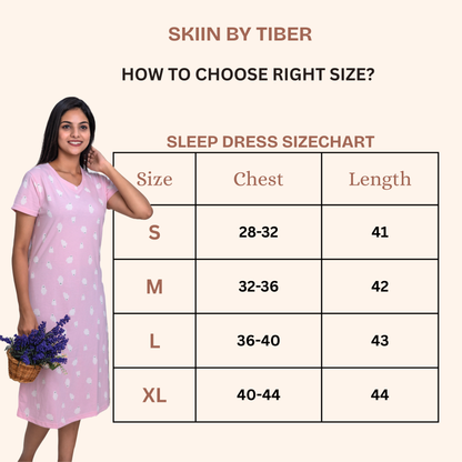 orange Haze Tie Dye Sleep Dress